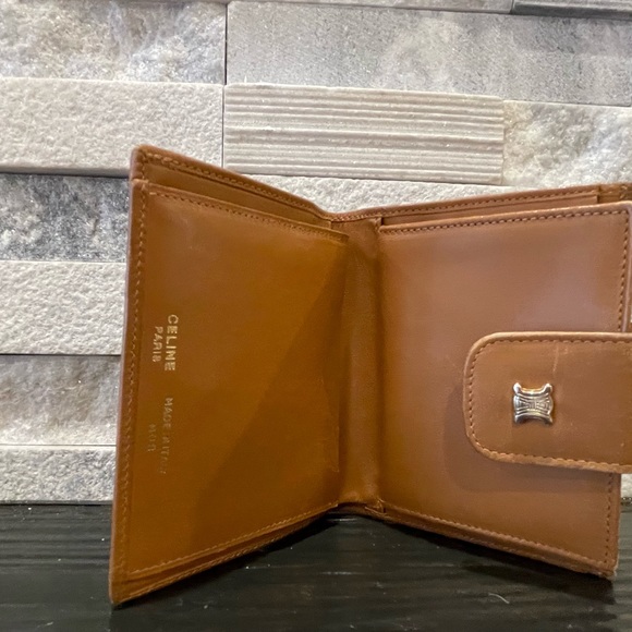 Authentic Celine Macadam Brown & Tan Leather Vintage Wallet - Picture 4 of 7